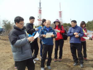 직원 산불예방 홍보 캠페인