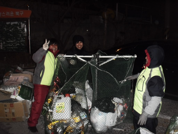 2012년 12월 넷째주 양정동 재활용품 분리수거 야간계도활동