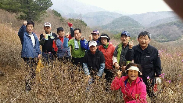 오봉산 진달래 군락지 전지작업-동대산 산악회